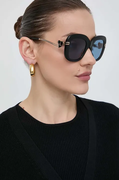 Sluneční brýle Vivienne Westwood dámské, černá barva, VW506100150