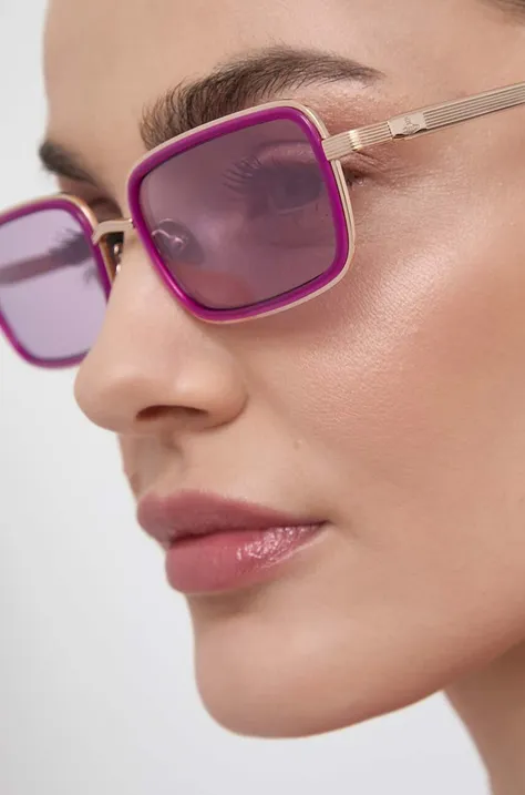 Солнцезащитные очки Vivienne Westwood женские цвет фиолетовый