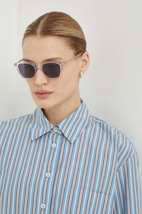 AllSaints okulary przeciwsłoneczne damskie kolor transparentny ALS500917850