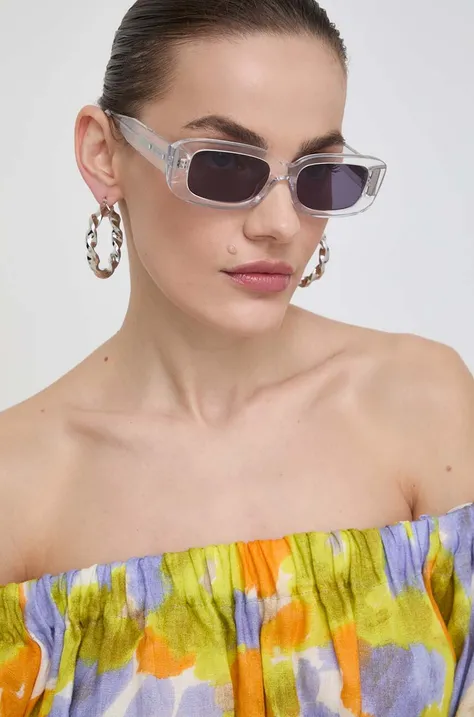 Сонцезахисні окуляри AllSaints жіночі колір прозорий