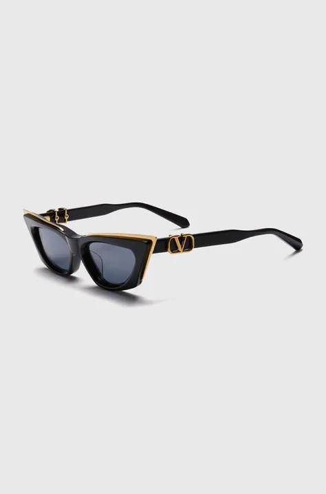 Солнцезащитные очки Valentino V - GOLDCUT - I женские цвет чёрный VLS-113A