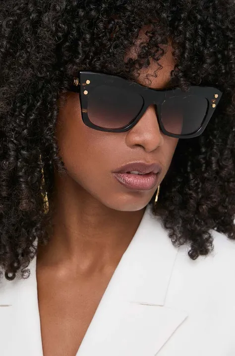 Balmain okulary przeciwsłoneczne damskie kolor brązowy BPS-101B