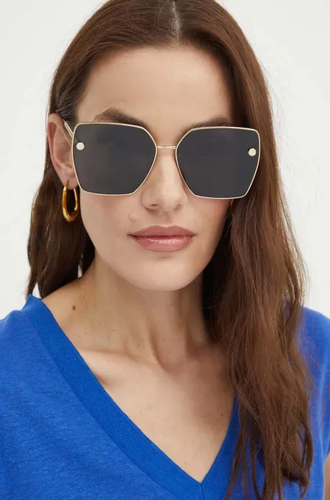 Слънчеви очила Versace в златисто 0VE2270D