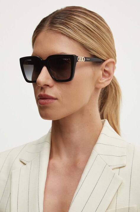 Солнцезащитные очки VOGUE женские цвет чёрный 0VO5575SB