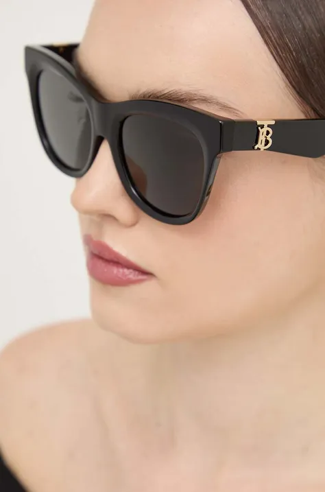 Сонцезахисні окуляри Burberry жіночі колір чорний 0BE4418