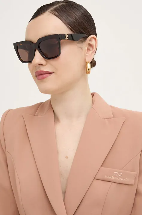 Солнцезащитные очки Burberry женские цвет коричневый 0BE4419