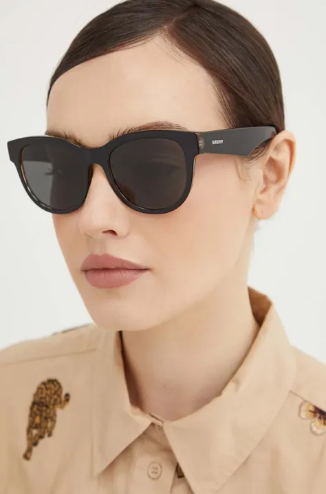 Сонцезахисні окуляри Burberry жіночі колір чорний 0BE4432U