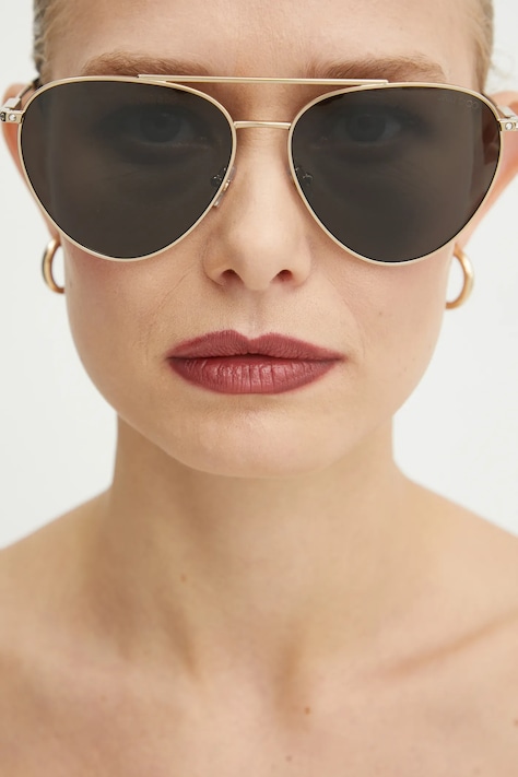 Jimmy Choo okulary przeciwsłoneczne damskie kolor czarny 0JC4002B