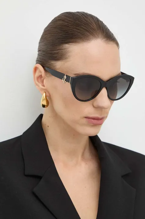 Сонцезахисні окуляри Jimmy Choo жіночі колір чорний 0JC5007