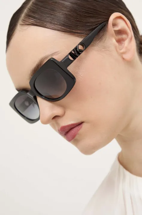 Slnečné okuliare Michael Kors BORDEAUX dámske, čierna farba, 0MK2215
