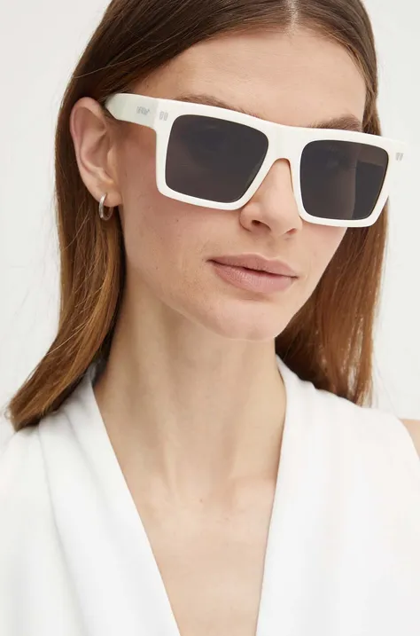 Off-White ochelari de soare femei, culoarea bej, OERI109_540107