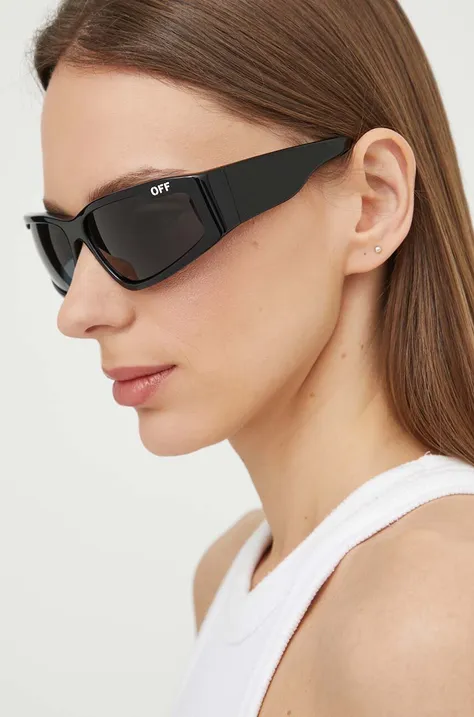 Сонцезахисні окуляри Off-White жіночі колір чорний OERI118_641007
