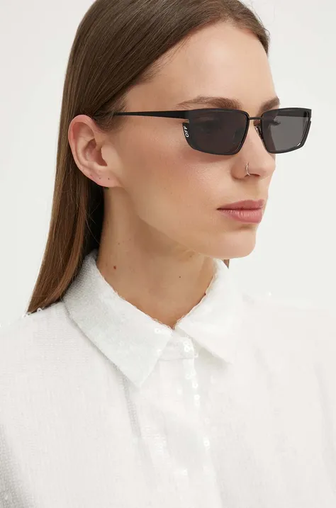Slnečné okuliare Off-White dámske, čierna farba, OERI119_561007