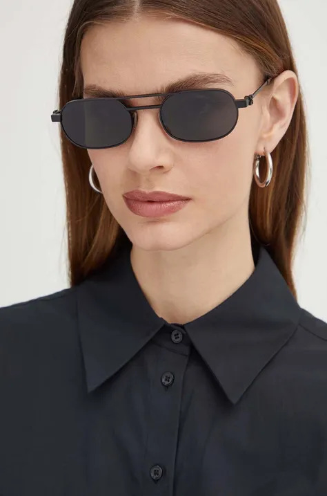 Slnečné okuliare Off-White dámske, čierna farba, OERI123_551007