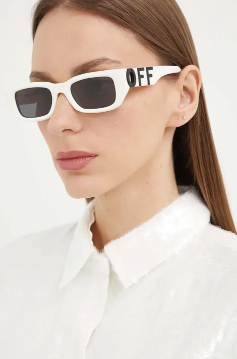 Off-White ochelari de soare femei, culoarea alb, OERI124_490107