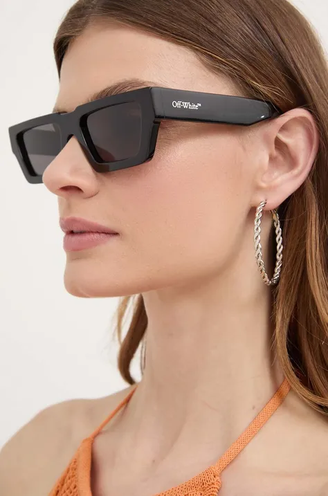Сонцезахисні окуляри Off-White жіночі колір чорний OERI129_541007