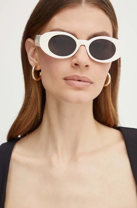 Сонцезахисні окуляри Palm Angels жіночі колір білий PERI051_500107