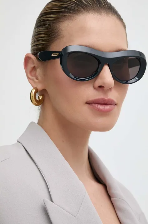 Сонцезахисні окуляри Bottega Veneta жіночі колір синій BV1284S