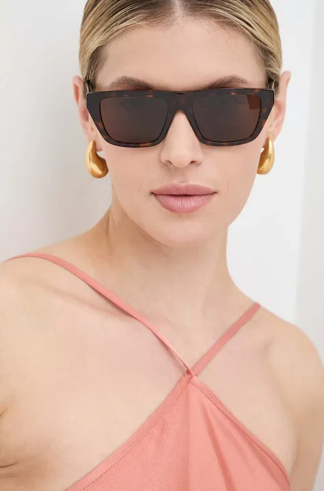 Sunčane naočale Bottega Veneta za žene, boja: smeđa, BV1291S