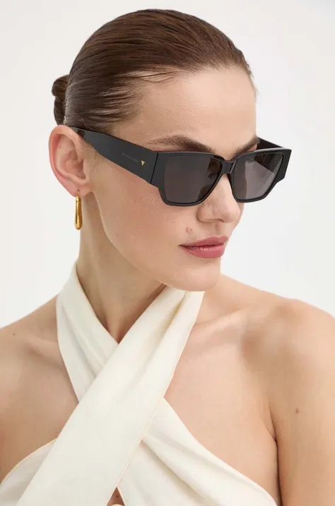 Солнцезащитные очки Bottega Veneta женские цвет чёрный BV1285S