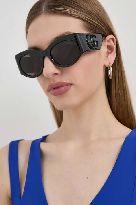 Sluneční brýle Gucci dámské, černá barva