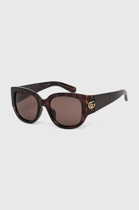 Γυαλιά ηλίου Gucci χρώμα: καφέ