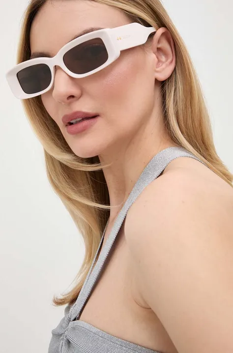 Slnečné okuliare Gucci dámske, ružová farba, GG1528S