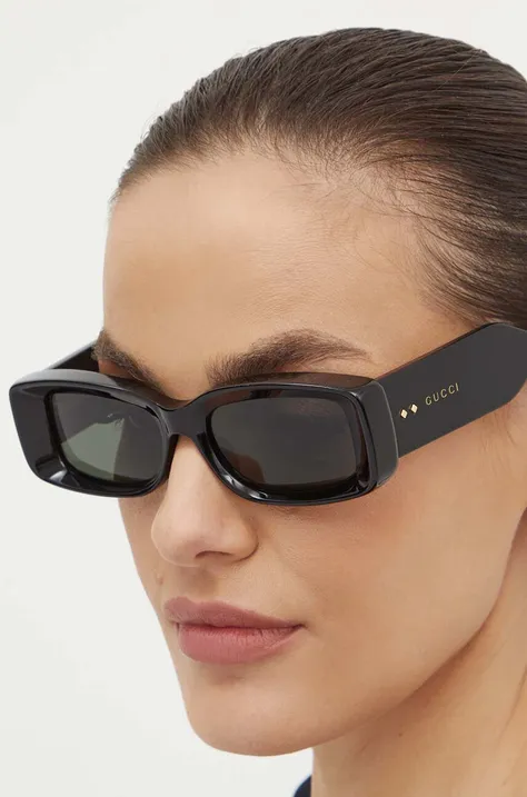 Slnečné okuliare Gucci dámske, čierna farba, GG1528S