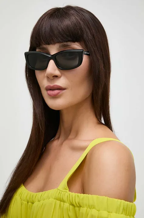 Солнцезащитные очки Saint Laurent женские цвет чёрный SL 658