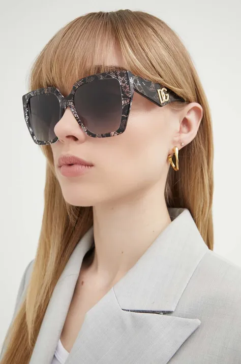 Dolce & Gabbana okulary przeciwsłoneczne damskie kolor czarny