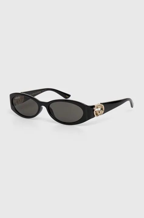 Slnečné okuliare Gucci dámske, čierna farba, GG1660S