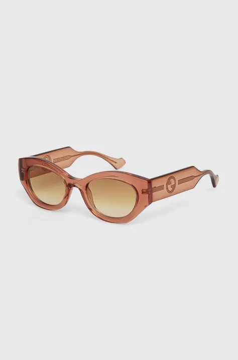 Slnečné okuliare Gucci dámske, oranžová farba, GG1553S