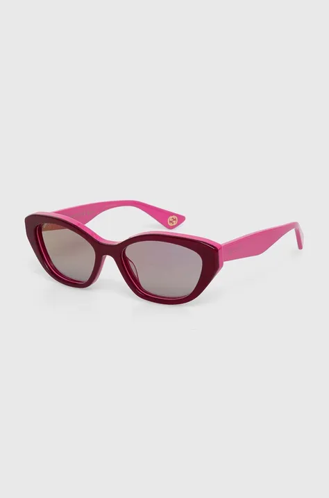 Slnečné okuliare Gucci dámske, ružová farba, GG1638S