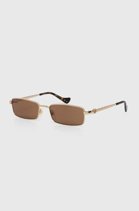Slnečné okuliare Gucci dámske, hnedá farba, GG1600S