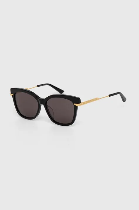 Сонцезахисні окуляри Bottega Veneta жіночі колір чорний BV1296SA