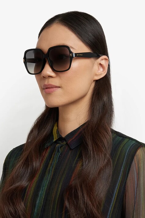 Солнцезащитные очки Etro женские цвет чёрный ETRO 0064/F/S