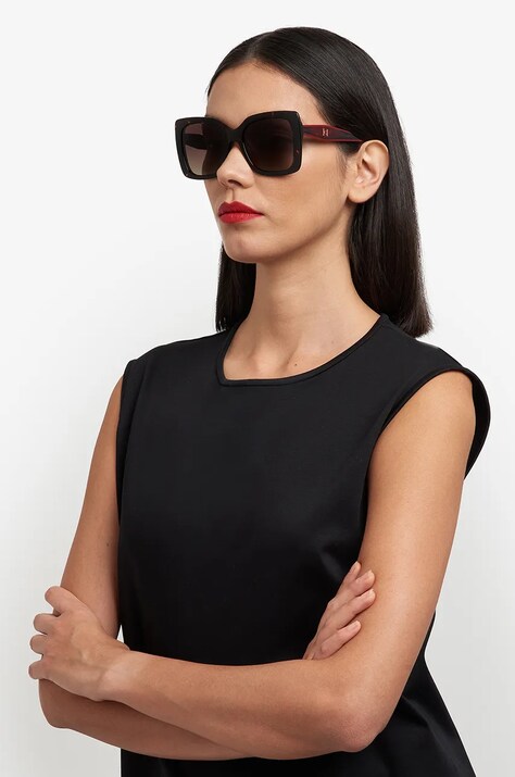 Slnečné okuliare Carolina Herrera dámske, hnedá farba, HER 0258/G/S