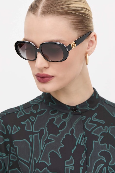 Slnečné okuliare Dolce & Gabbana dámske, čierna farba, 0DG4476