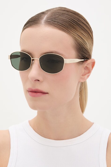 Michael Kors okulary przeciwsłoneczne damskie kolor złoty 0MK1161