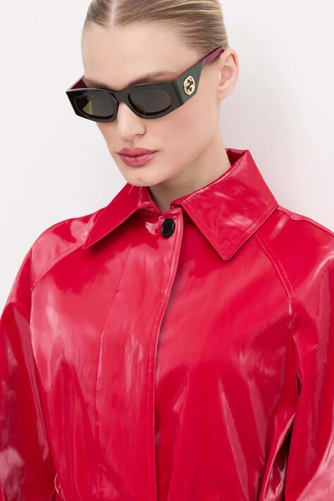 Sluneční brýle Gucci dámské, černá barva, GG1664S