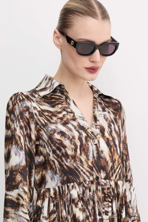 Gucci ochelari de soare femei, culoarea violet, GG1667SK