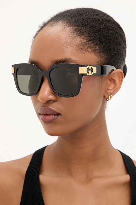 Gucci ochelari de soare femei, culoarea negru, GG1690SK