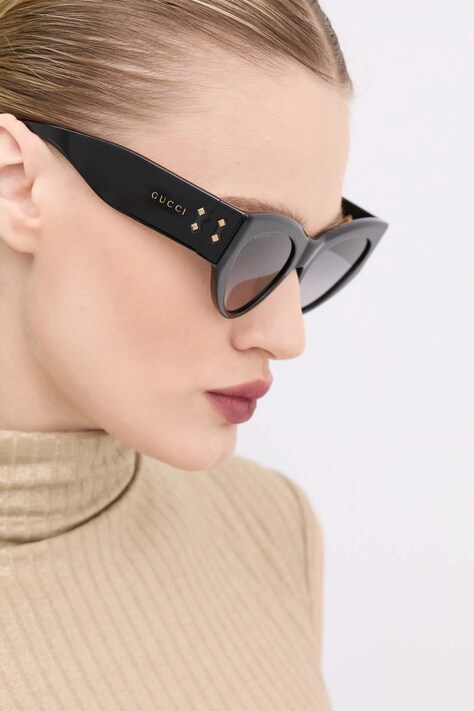 Sluneční brýle Gucci dámské, černá barva, GG1704S