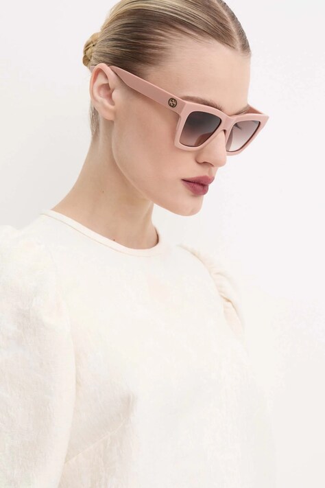 Sluneční brýle Gucci dámské, růžová barva, GG1714S