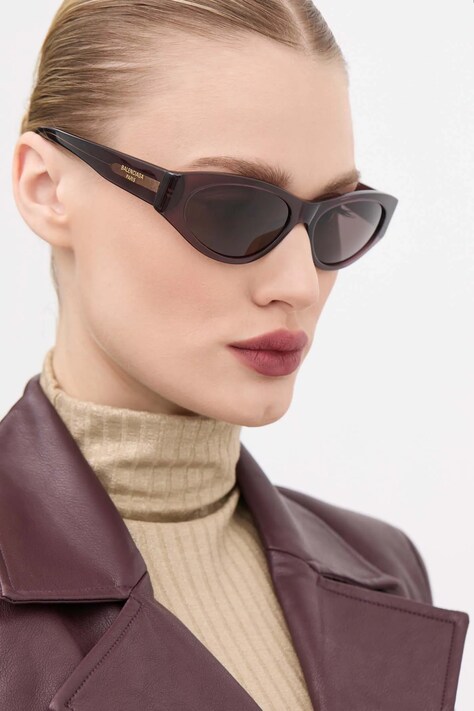 Γυαλιά ηλίου Balenciaga χρώμα: μοβ, BB0367S