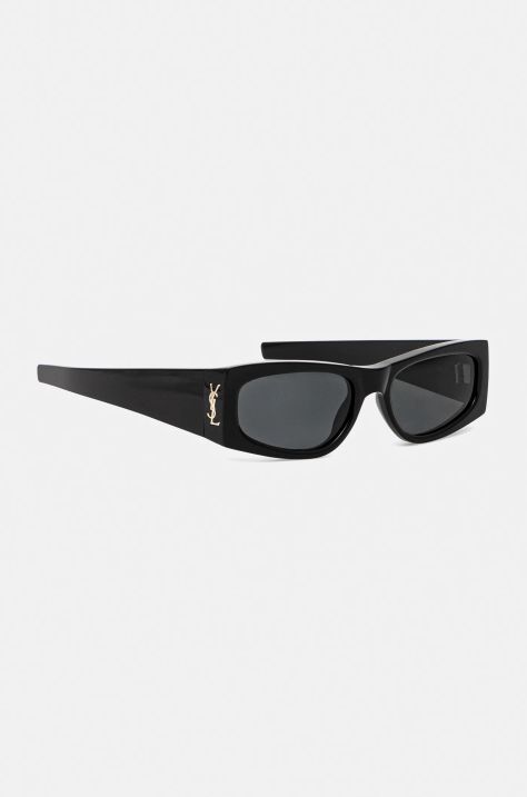 Saint Laurent okulary przeciwsłoneczne damskie kolor czarny SL M140