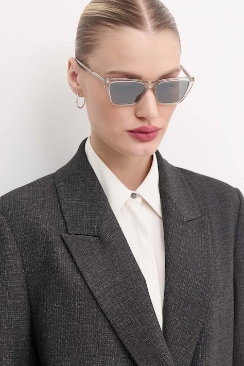 Sluneční brýle Saint Laurent dámské, béžová barva, SL 737 MICA THIN