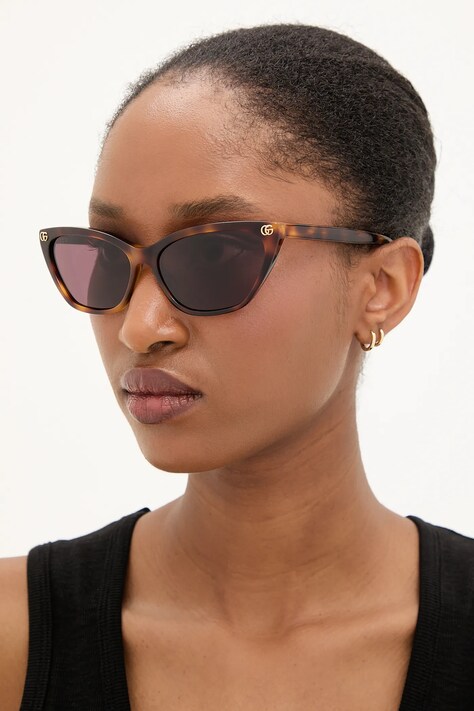 Gucci ochelari de soare femei, culoarea portocaliu, GG1815S
