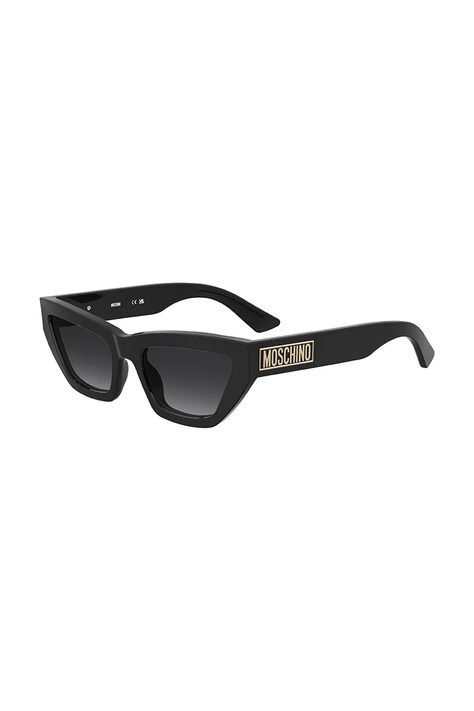 Moschino ochelari femei, culoarea negru, MOS182/S