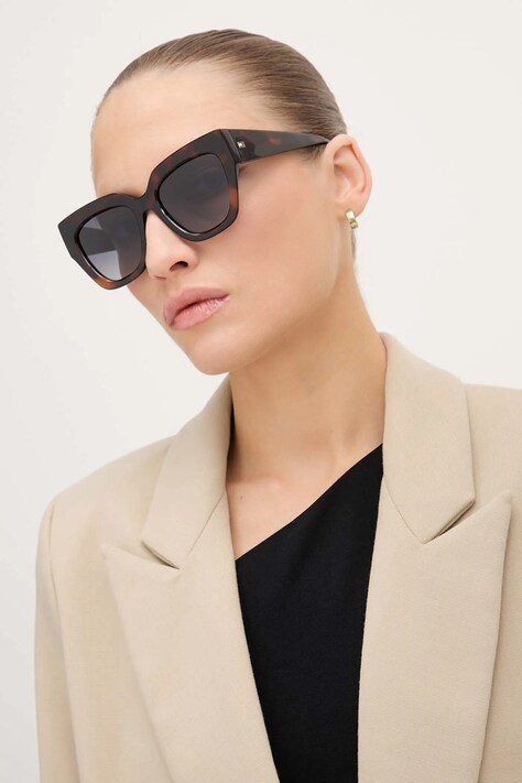 Tommy Hilfiger okulary przeciwsłoneczne damskie kolor czarny TH 2223/S